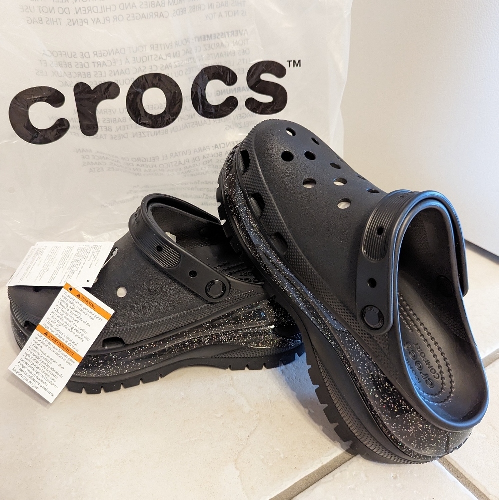 Crocs Mega Crush Rainbow Platform Shoes Womens Size 9 - SOLD OUT